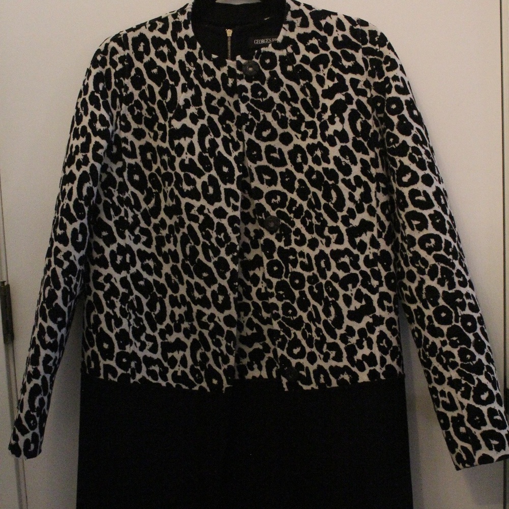 RARE Wool Georges Rech Leopard Coat